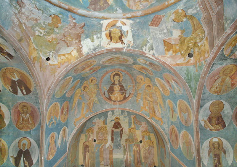 Dionisy's frescoes. Mother of God with Archangels