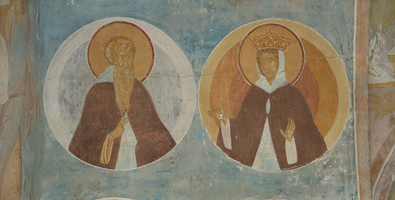 Dionisy's frescoes. Sts. Varlaam and Prince Joasaphus