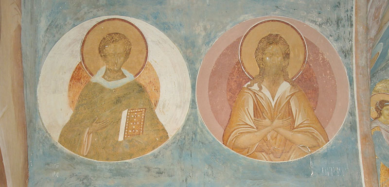 Dionisy's frescoes. Sts. John the Tent-dweller and St. Alexius, Man of God