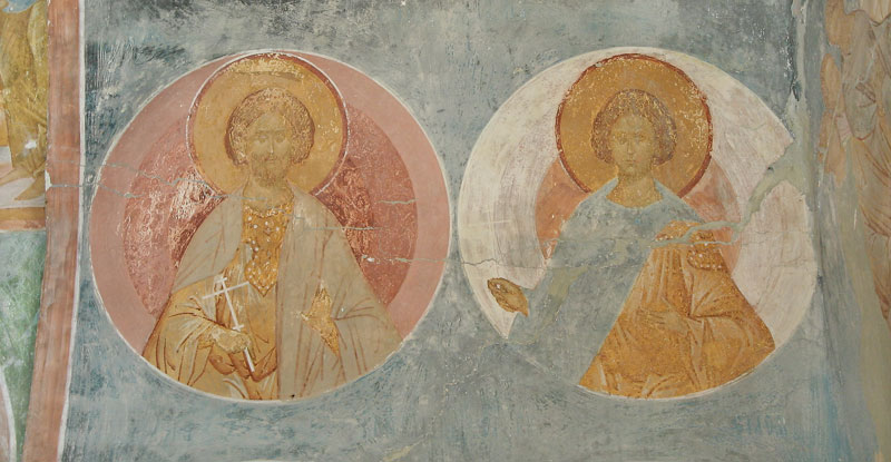 Dionisy's frescoes. Martyrs Sergios and Bakkhos