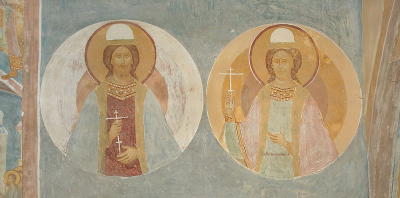 Dionisy's frescoes. Sts. Grand Princes Boris and Gleb