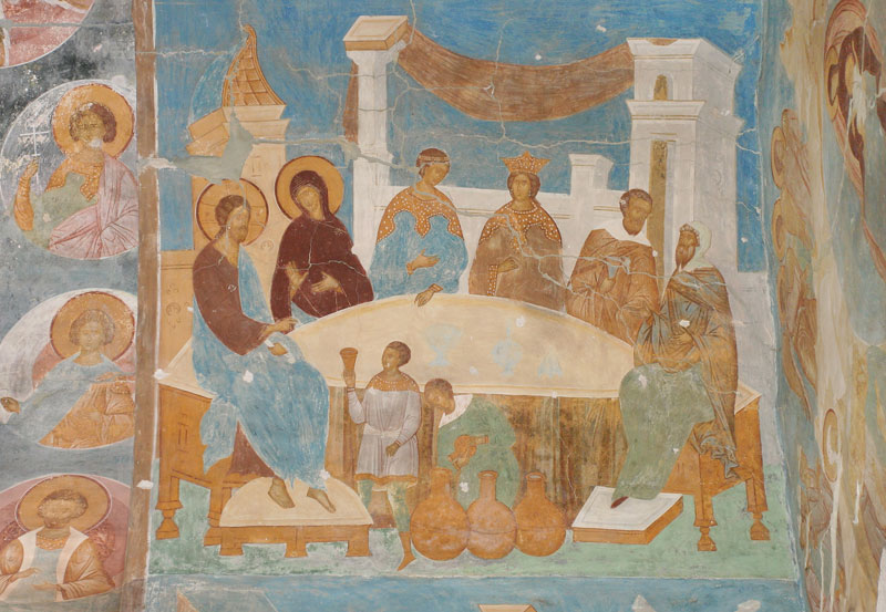 Dionisy's frescoes. Marriage in Cana of Galilee