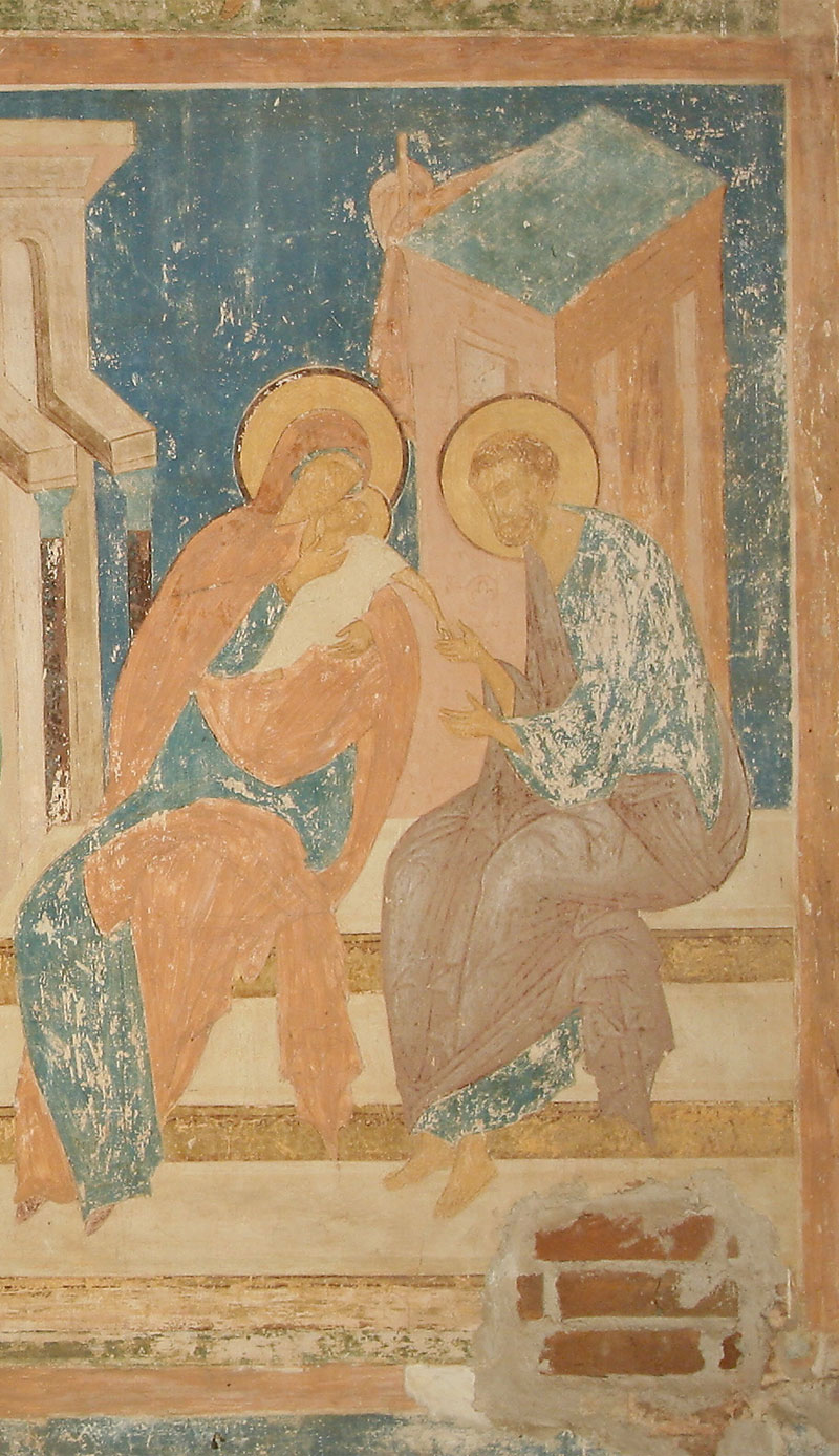 Фрески Дионисия. Ласкание Марии