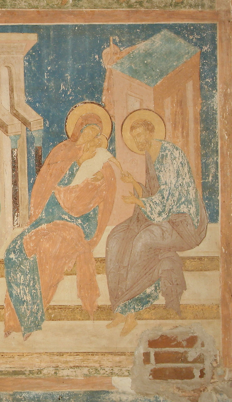 Dionisy's frescoes. Caressing of Mary