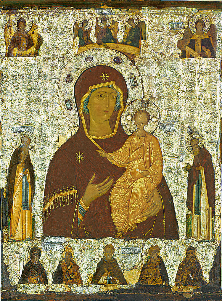 Mother of God Hodegetria of Smolensk with the Saints. Dionisy. The last quarter of the 15th century