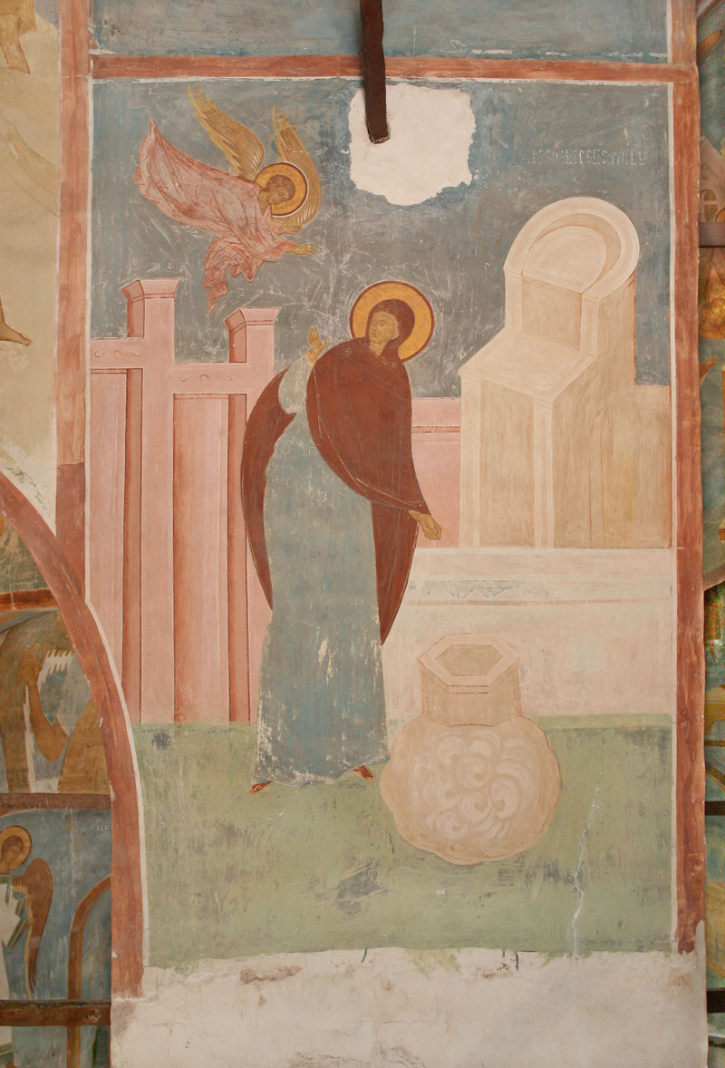 Dionisy's frescoes. “The Archangel was sent from Heaven...” (Akathist. Eikos 1)