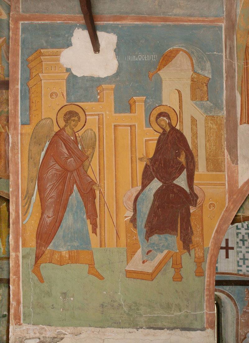 Dionisy's frescoes. “The power of the Most High then overshadowed...” (Akathist, Kontakion 3)