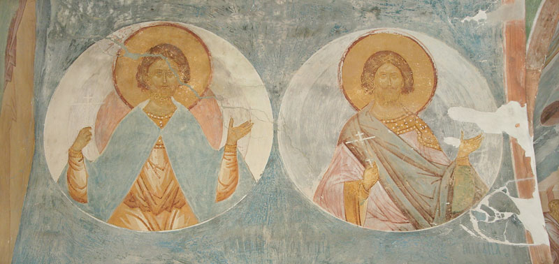 Dionisy's frescoes. Martyrs Florus and Laurus