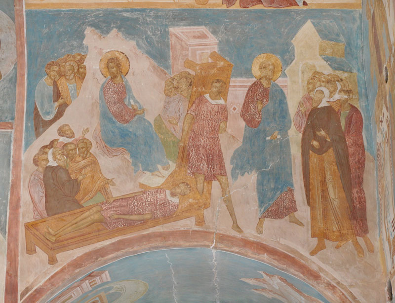 Dionisy's frescoes. Healing of the Man Sick of the Palsy