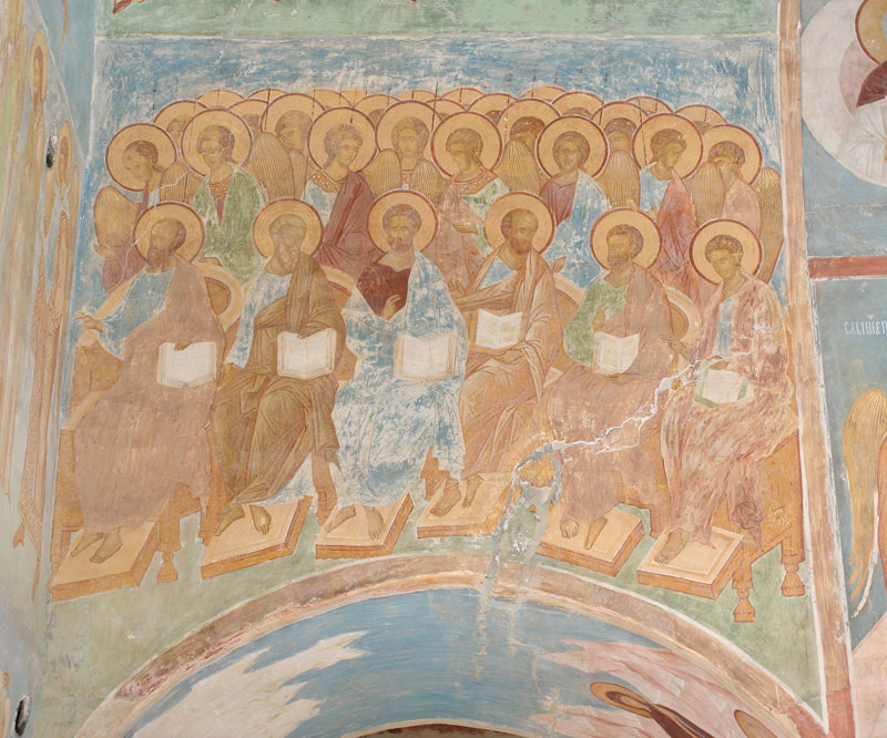 Dionisy's frescoes. Apostles and Angels in composition Last Judgement