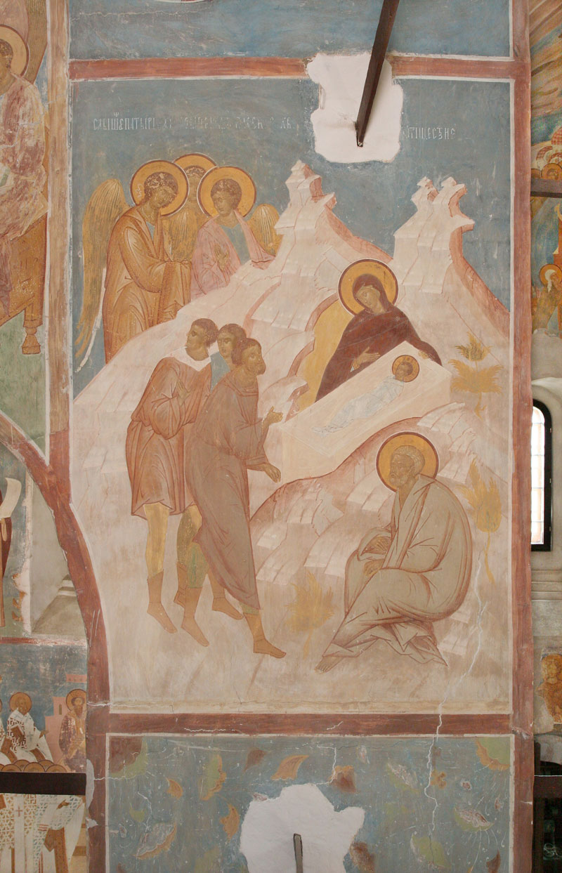 Dionisy's frescoes. “On hearing the Angels praising...” (Akathist. Eikos 4)