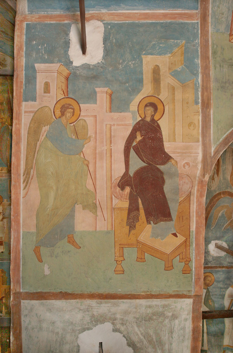 Dionisy's frescoes. “Beholding herself in purity, the holy one...” (Akathist, Kontakion 2)