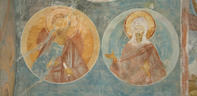 Dionisy's frescoes. Sts. Joachim and Anne, Forebearers of God