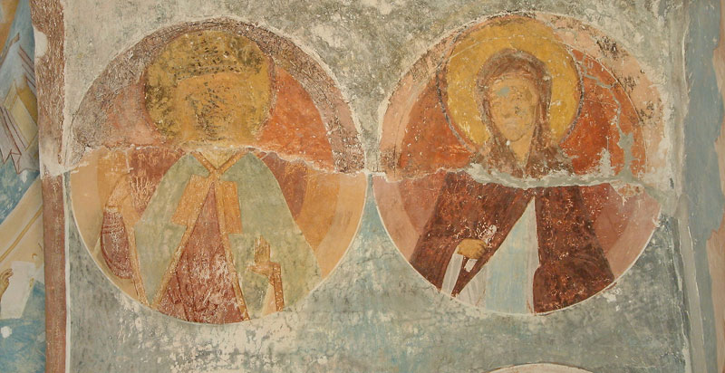 Dionisy's frescoes. Martyr Marina and Saint Martyr Anastasia
