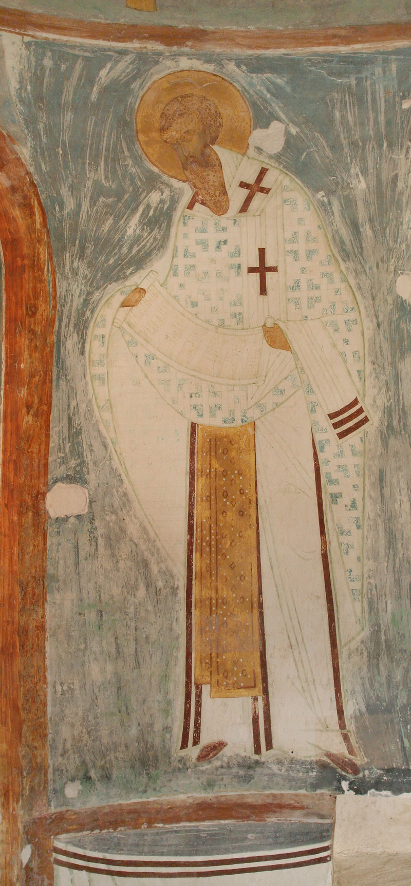 Dionisy's frescoes. Saint Priest Basil the Great from The Liturgy of Church Fathers