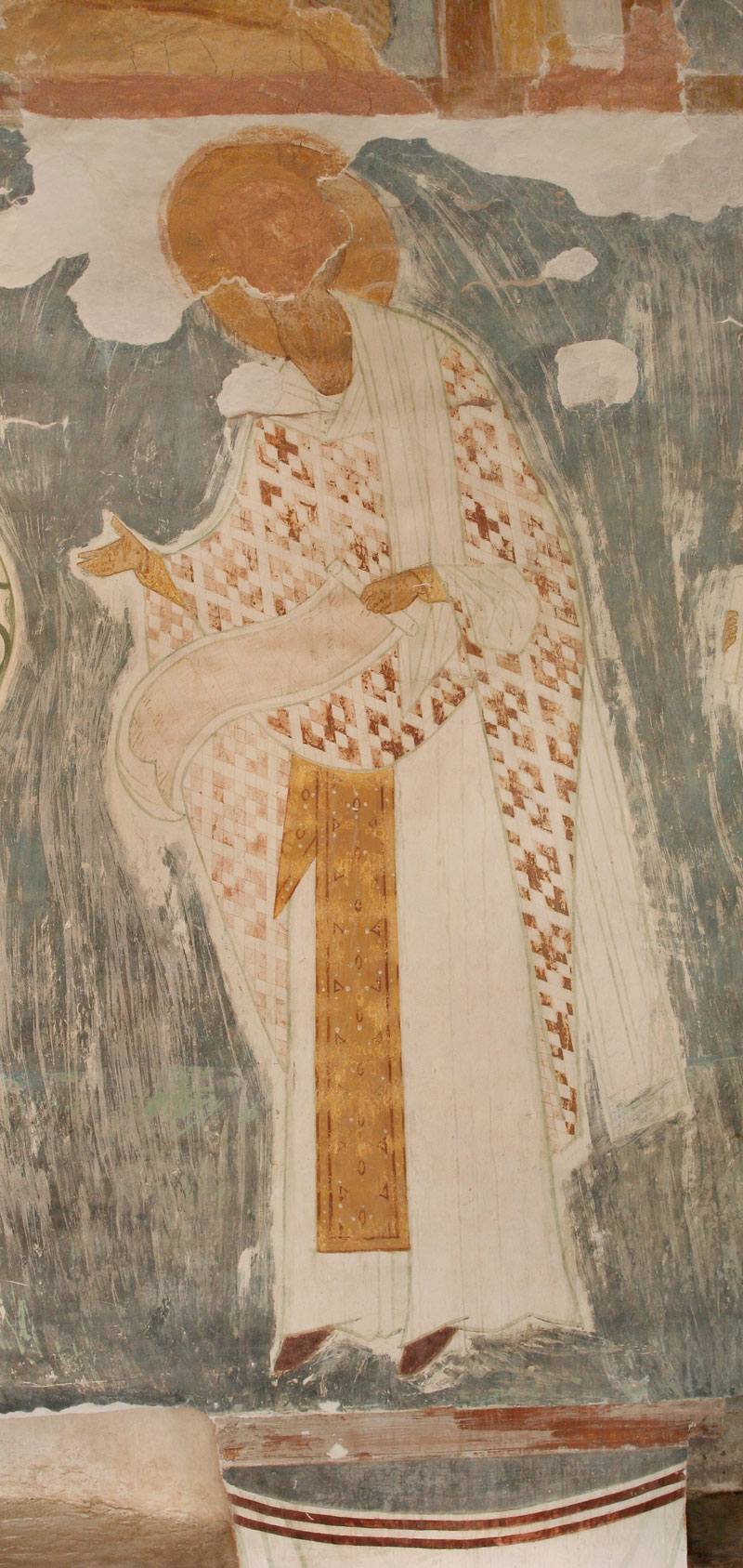 Dionisy's frescoes. Unknown High Priest from The Liturgy of Church Fathers