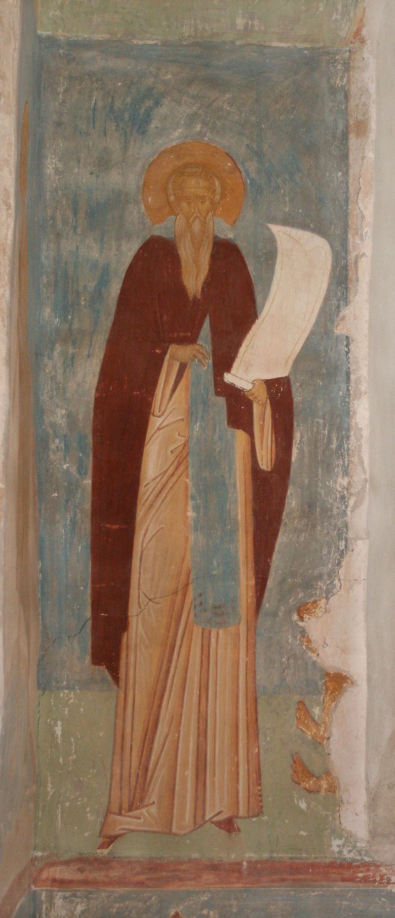 Dionisy's frescoes. Saint Gerasimus with a Lion