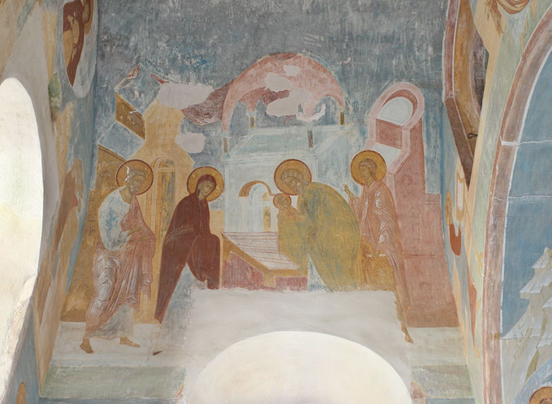 Dionisy's frescoes. “When Symeon was prepared to leave from this age of deception...” (Akathist. Kontakion 7)