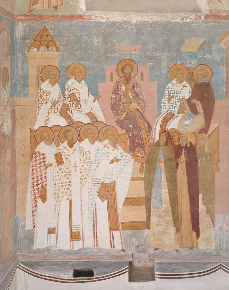 Dionisy's frescoes. The Sixth Ecumenical Council