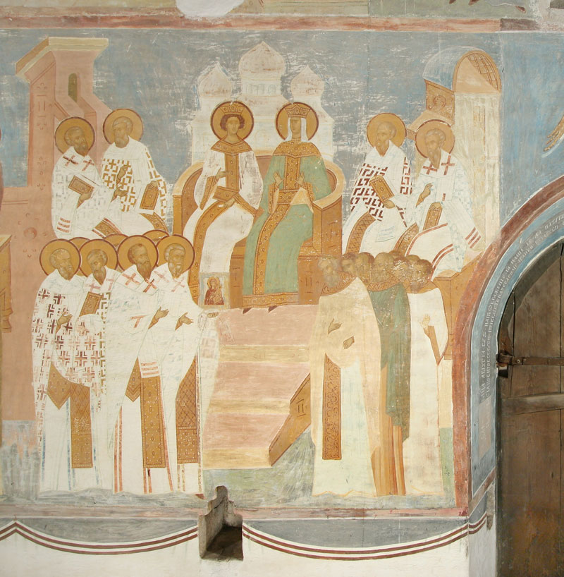 Dionisy's frescoes. The Seventh Ecumenical Council