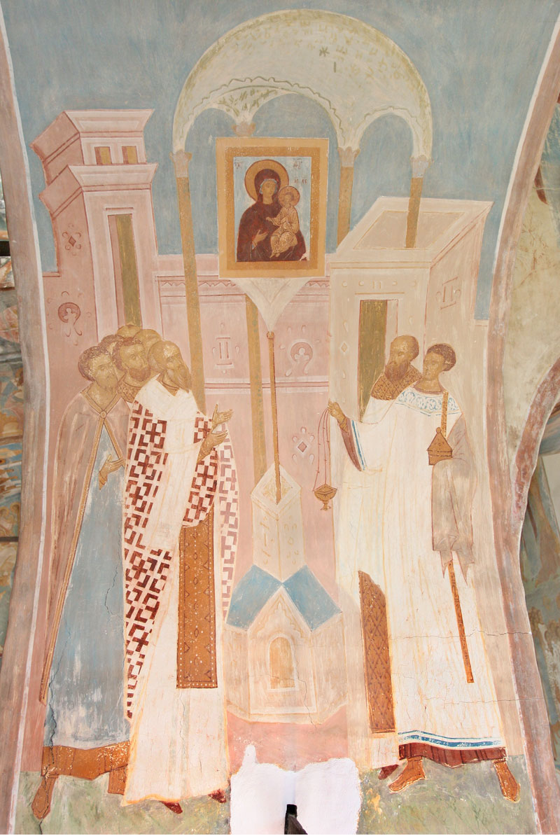 Dionisy's frescoes. “...invincible Champion...” (Akathist. Kontakion 1)