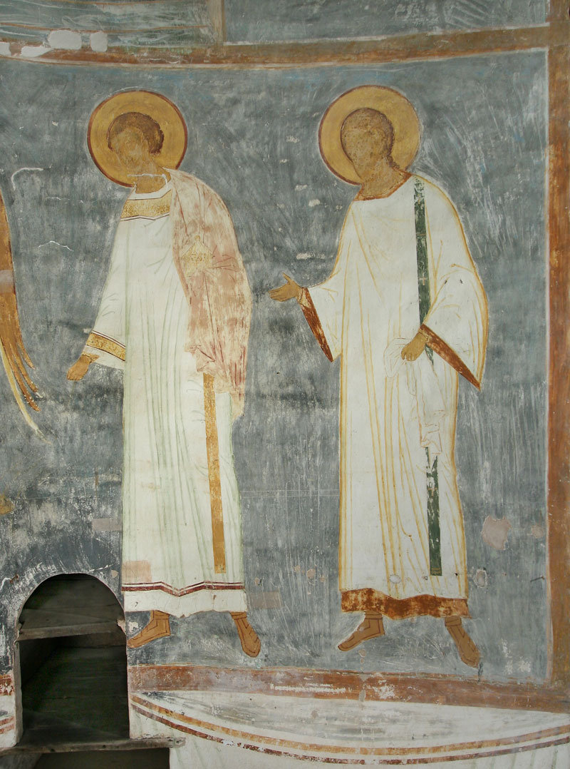 Dionisy's frescoes. Angel and Deacons