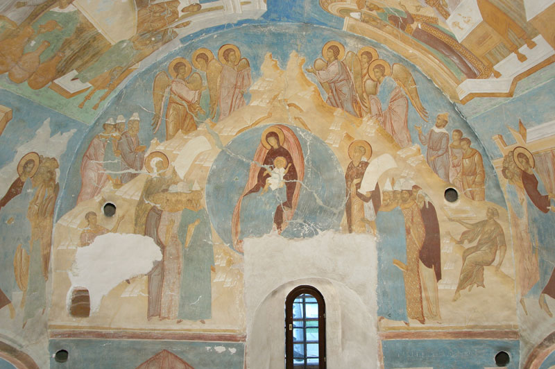 Dionisy's frescoes. “What shall we offer you, O Christ?” (Cathedral of Theotokos)