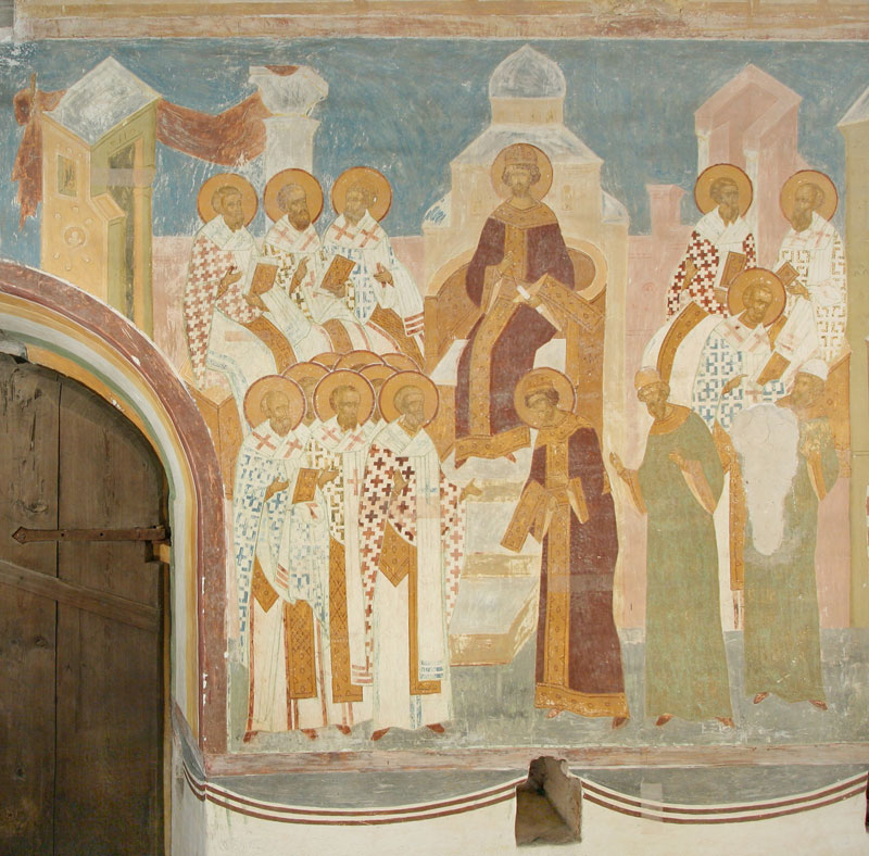 Dionisy's frescoes. The First Ecumenical Council