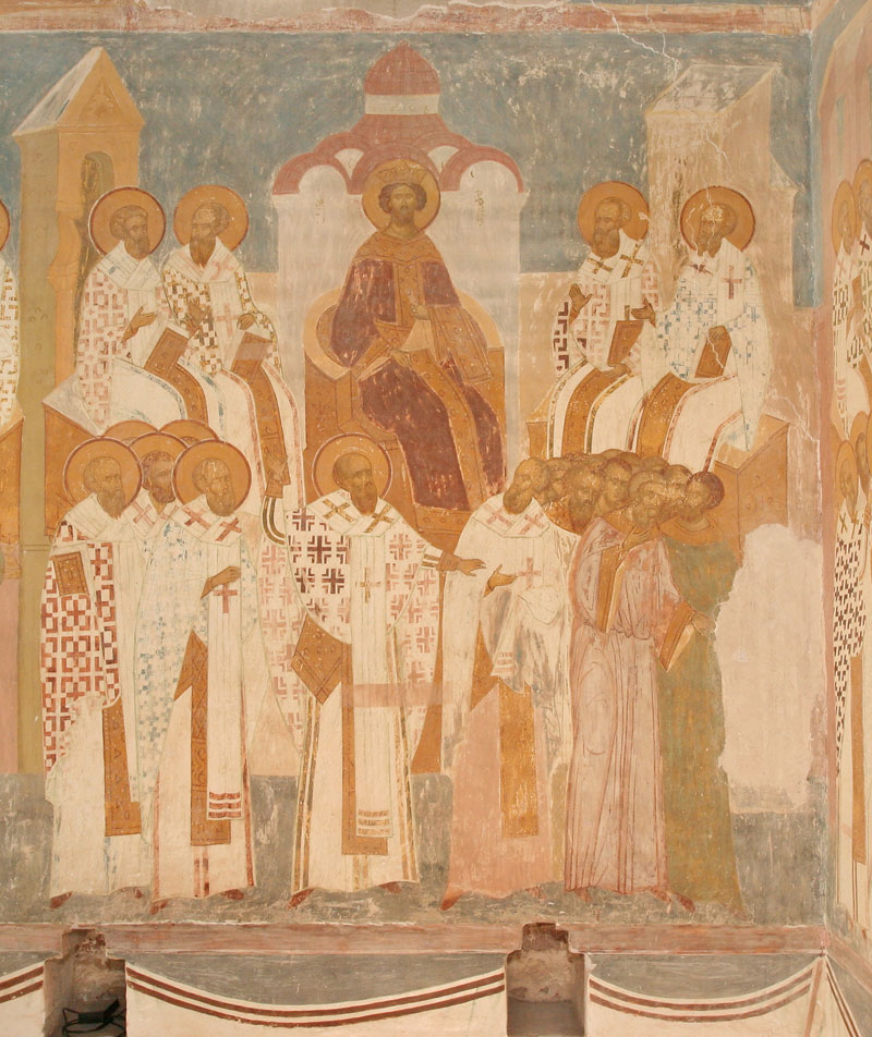 Dionisy's frescoes. The Second Ecumenical Council