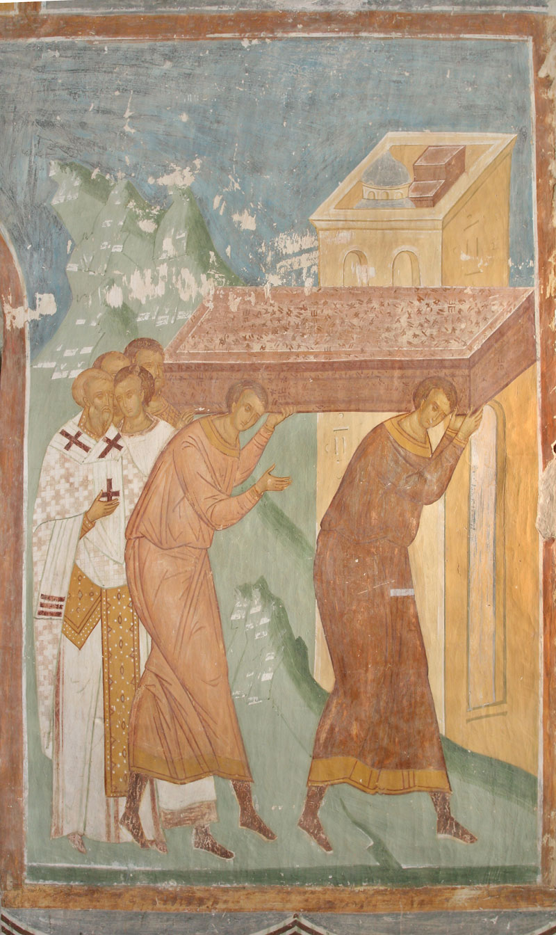Dionisy's frescoes. Transfer of Relics of Saint Nicholas from Myra to Bari