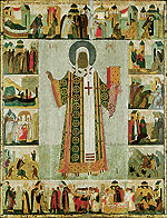 St. Metropolitan Peter with scenes from his life. Dionisy and his studio