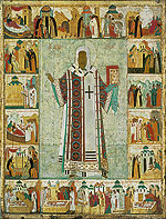 St. Metropolitan Alexius with scenes from his life. Dionisy and his studio