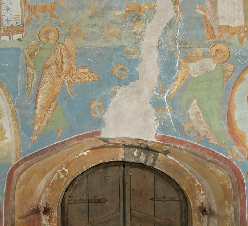 Dionisy's frescoes. Angels, Defeating Demons and A Fiery Stream. The Last Judgement