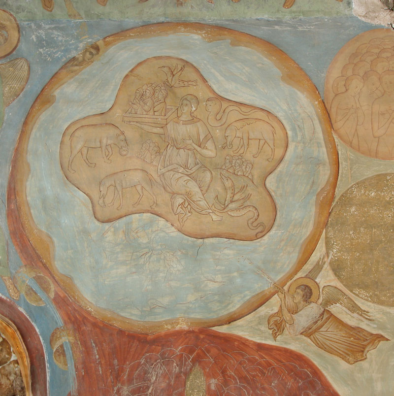 Dionisy's frescoes. Land and Sea Give Back the Dead. The Last Judgement
