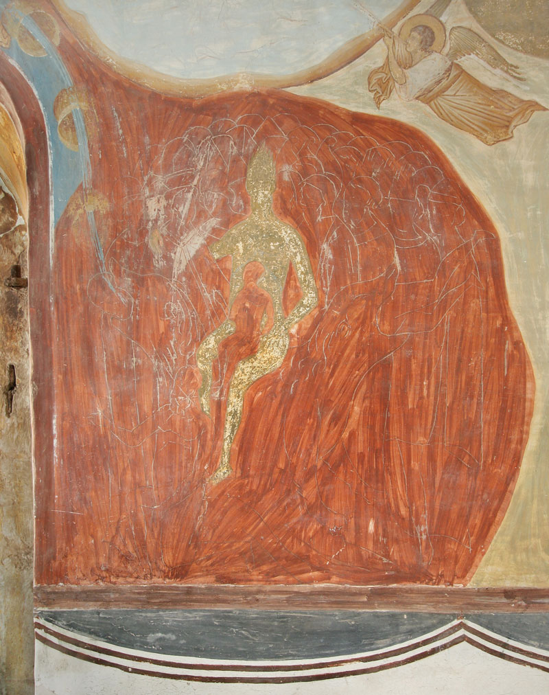 Dionisy's frescoes. Blazing Inferno. The Last Judgement