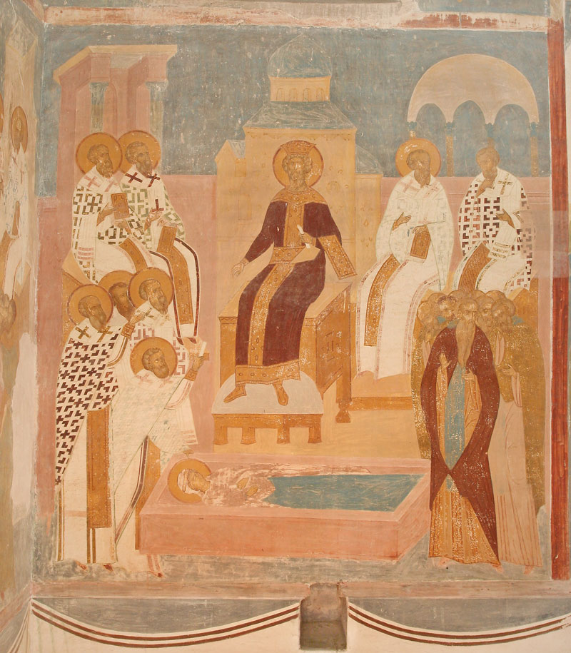 Dionisy's frescoes. The Fourth Ecumenical Council
