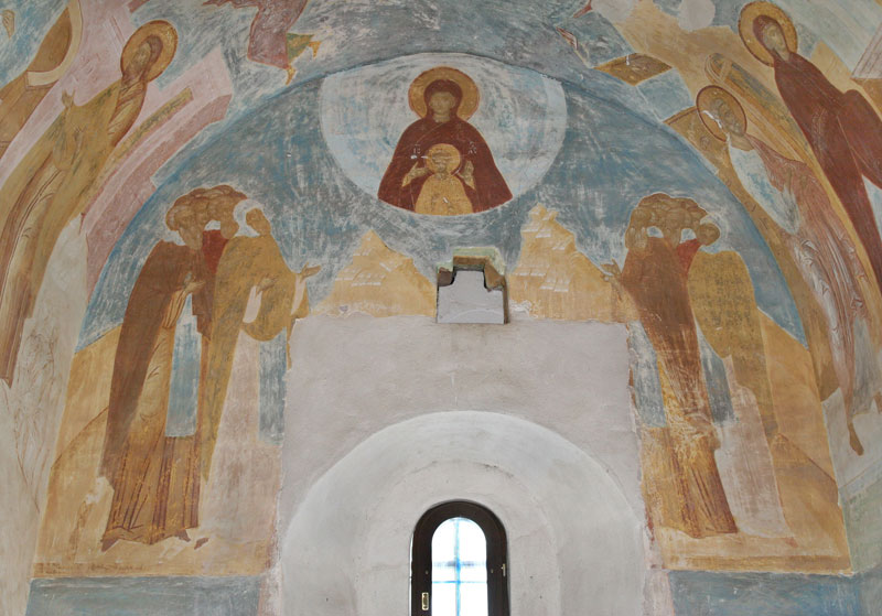 Dionisy's frescoes. “Seeing a strange childbirth...” (Akathist. Kontakion 8)