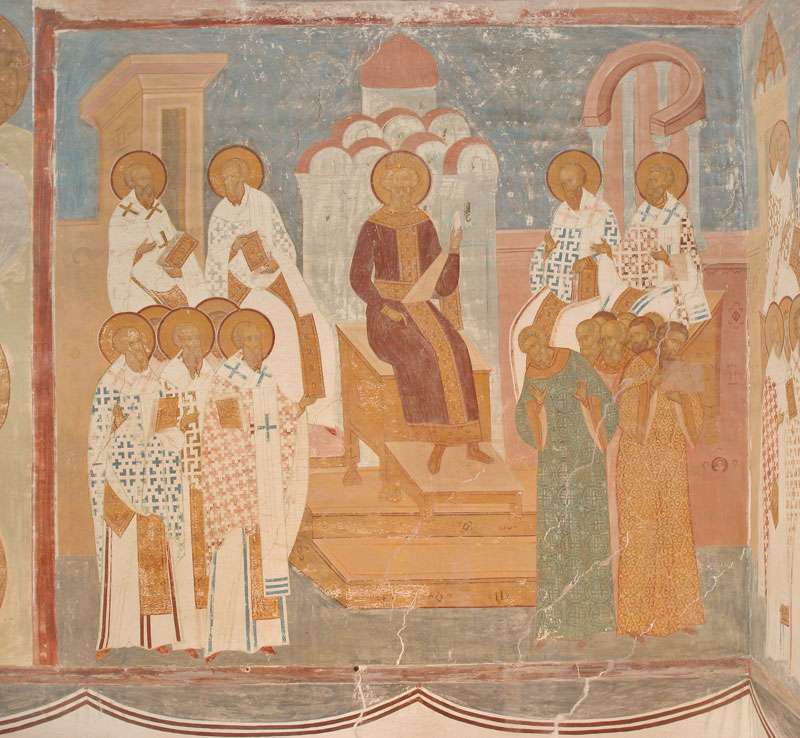 Dionisy's frescoes. The Fifth Ecumenical Council