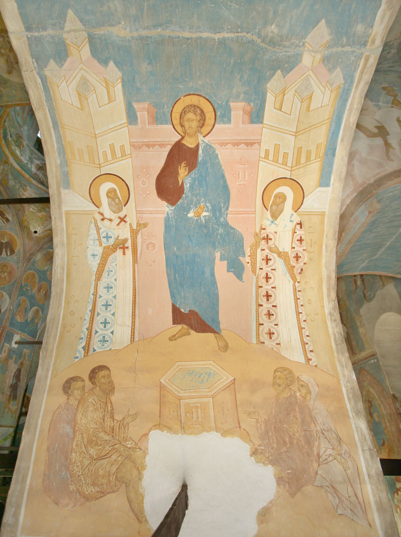Dionisy's frescoes. “Defeated is every hymn...” (Akathist. Kontakion 11)
