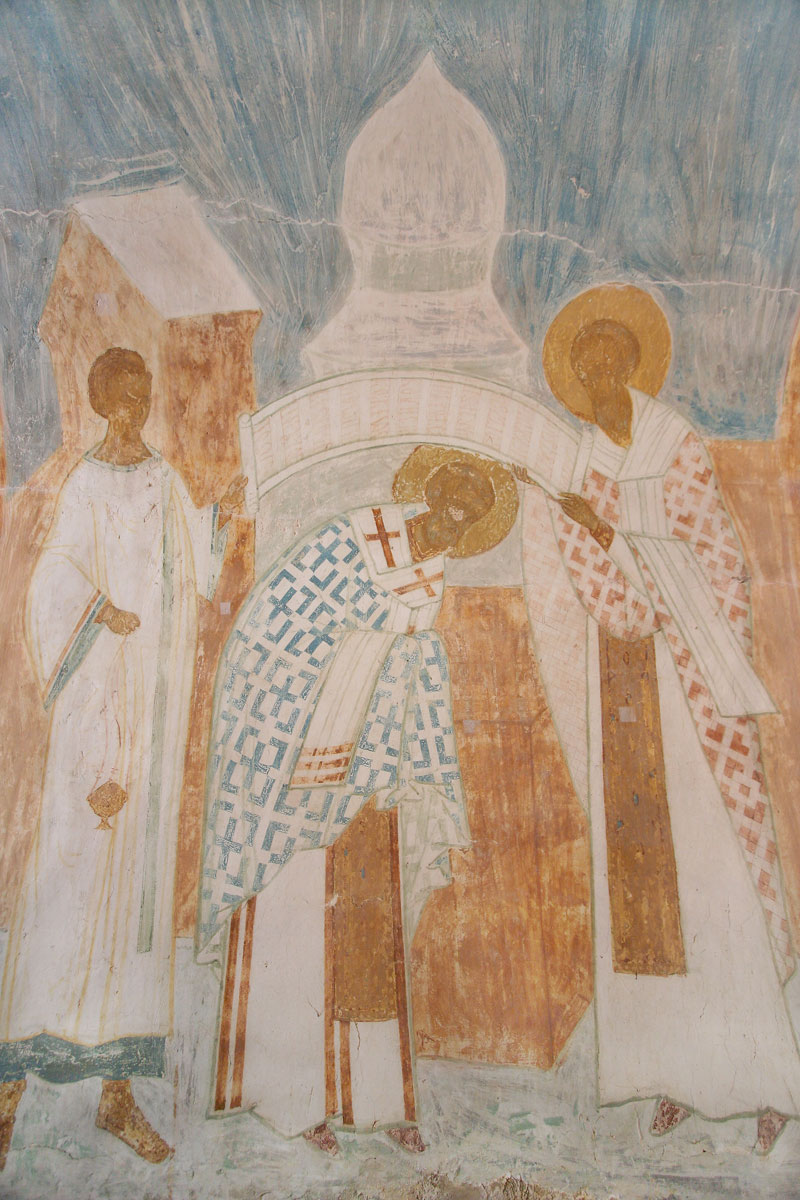 Dionisy's frescoes. Ordination of Saint Nicholas as Bishop