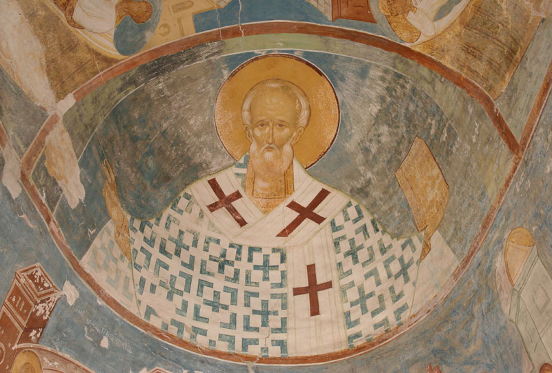 Dionisy's frescoes. Saint Nicholas, Miracle-worker from Myra in Lycia