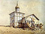 Церковь Благовещения с трапезной палатой и руинами столовой палаты